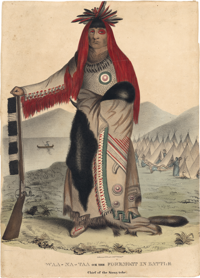 Lot 6452, Auction  127, Lewis, James Otto, Waa-Na-Taa or the Foremost in Battle / Chief of the Sioux tribe 