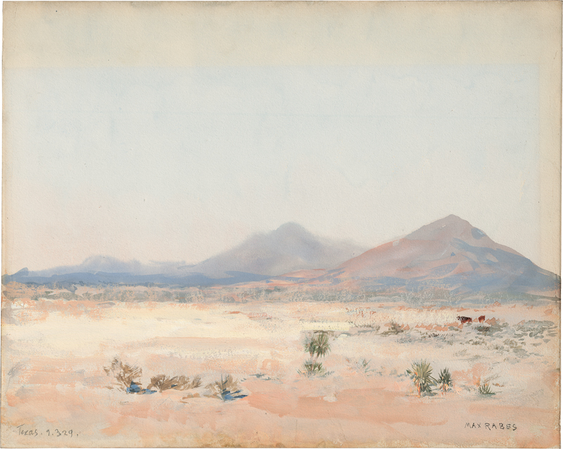 Lot 6453, Auction  127, Rabes, Max, Wüstenlandschaft in Texas