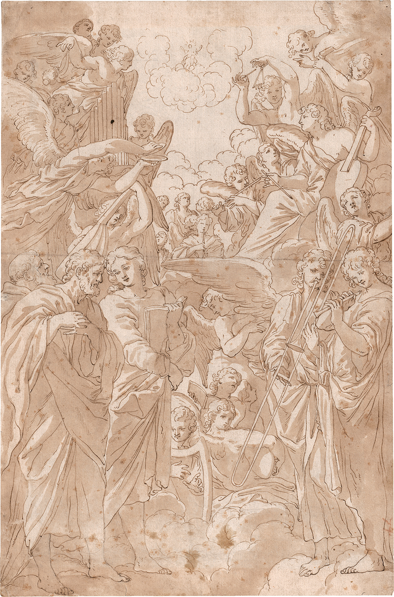 Lot 6514, Auction  127, Italienisch, Ende 17. Jh. Engelskonzert