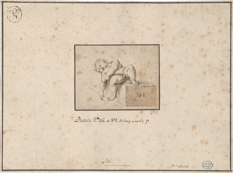 Lot 6521, Auction  127, Schweizerisch oder Süddeutsch, 16. Jh. . Schlafender Knabe auf einem Quader liegend