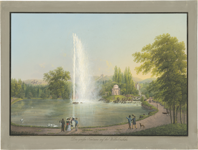 Lot 6583, Auction  127, Bleuler d. J., Johann Heinrich, "Die große Fontaine auf der Wilhelmshöhe"