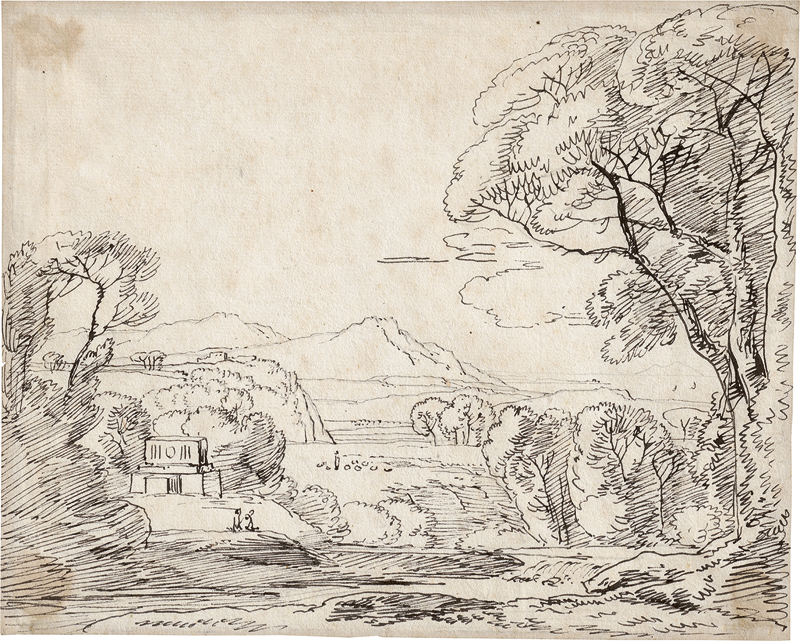 Lot 6594, Auction  127, Kobell, Franz, Ideale südliche Küstenlandschaft