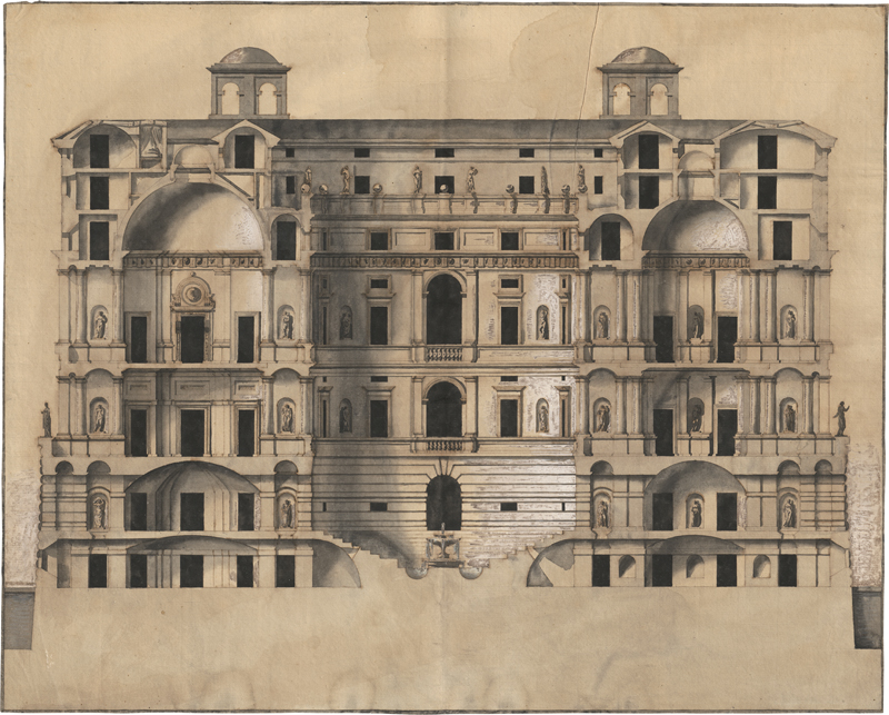 Lot 6606, Auction  127, Deutsch oder Niederländisch, um 1800. Entwürfe zu einem Palazzo mit Rustikaverzierung