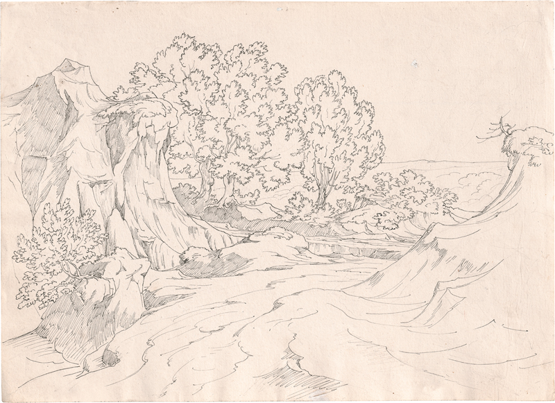 Lot 6618, Auction  127, Kaiser, Adolph, Valle dell’Inferno bei Tivoli