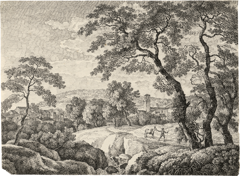 Lot 6620, Auction  127, Steiner, Emanuel, Römische Landschaft mit Maultiertreiber
