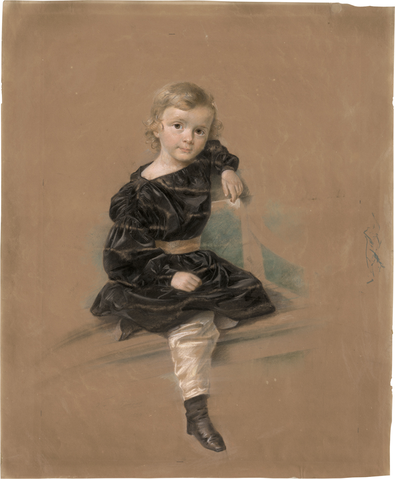 Lot 6636, Auction  127, Krüger, Franz, Kinderbildnis des Fürsten Ernst Leopold Victor von Leiningen