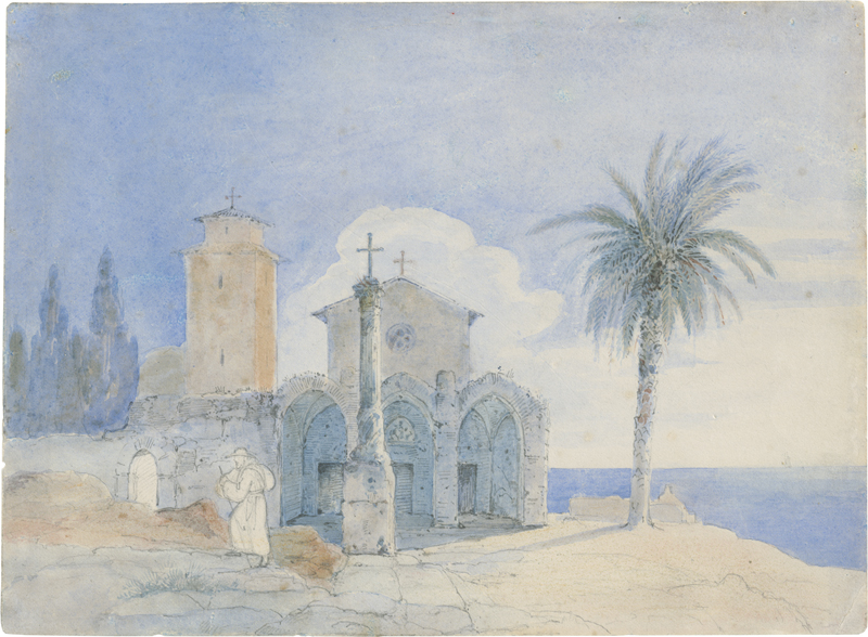 Lot 6655, Auction  127, Gaertner, Friedrich von, Kloster an der sizilianischen Küste