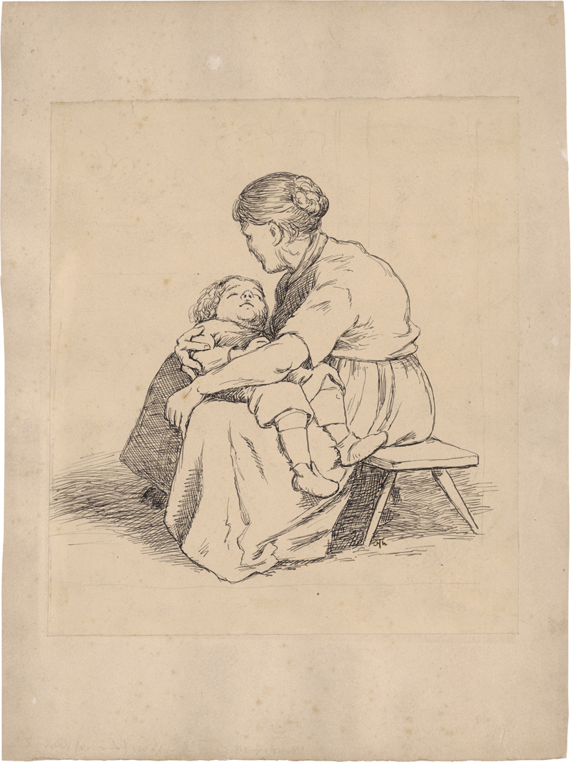 Lot 6680, Auction  127, Thoma, Hans, Mutter mit schlafendem Jungen