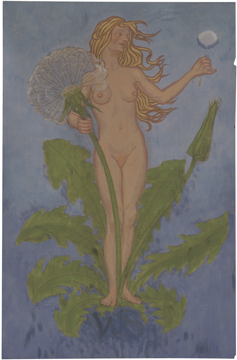 Lot 6745, Auction  127, Sachsze, Werner, Frau mit Löwenzahn 