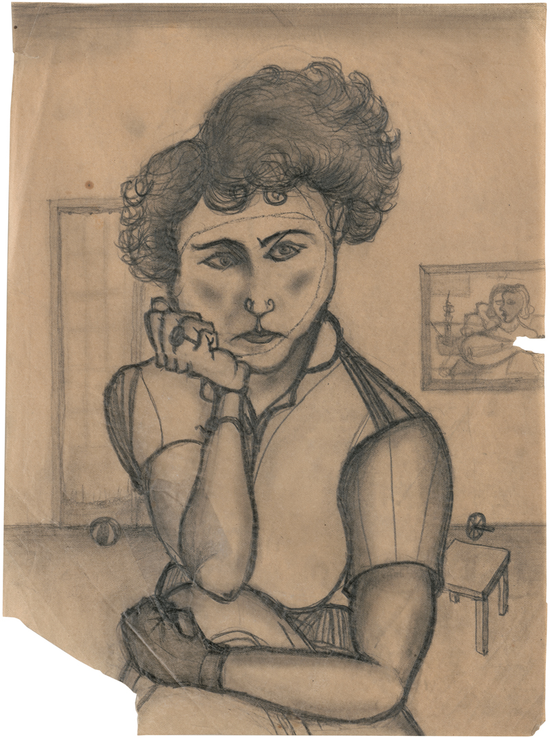 Lot 6912, Auction  127, Rainer, Arnulf, Bildnis Maria Lassnig