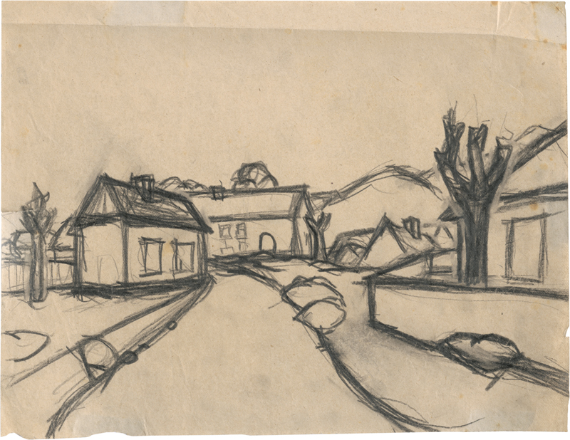 Lot 6930, Auction  127, Rainer, Arnulf, Dorfansicht, Straßenflucht