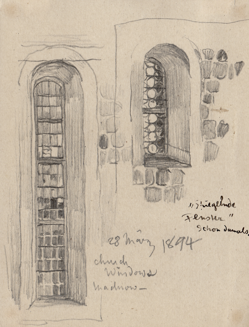 Lot 7001, Auction  127, Feininger, Lyonel, Church Windows Machnow