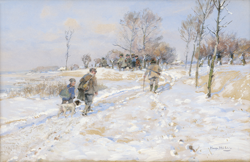 Lot 7017, Auction  127, Mühlig, Hugo, Schneespaziergang