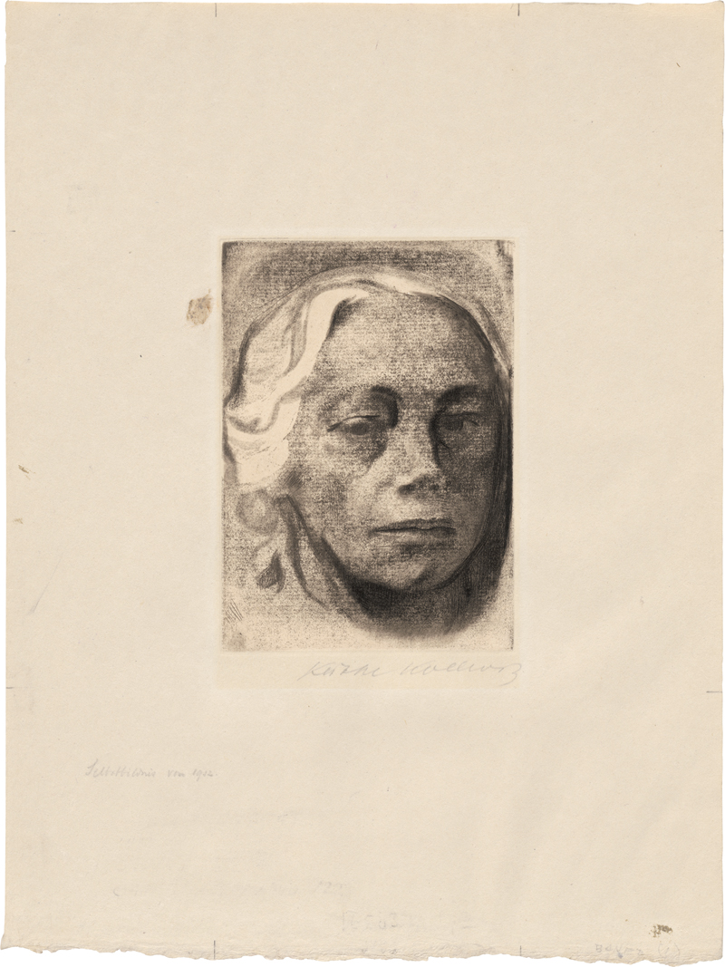 Lot 7043, Auction  127, Kollwitz, Käthe, Selbstbildnis