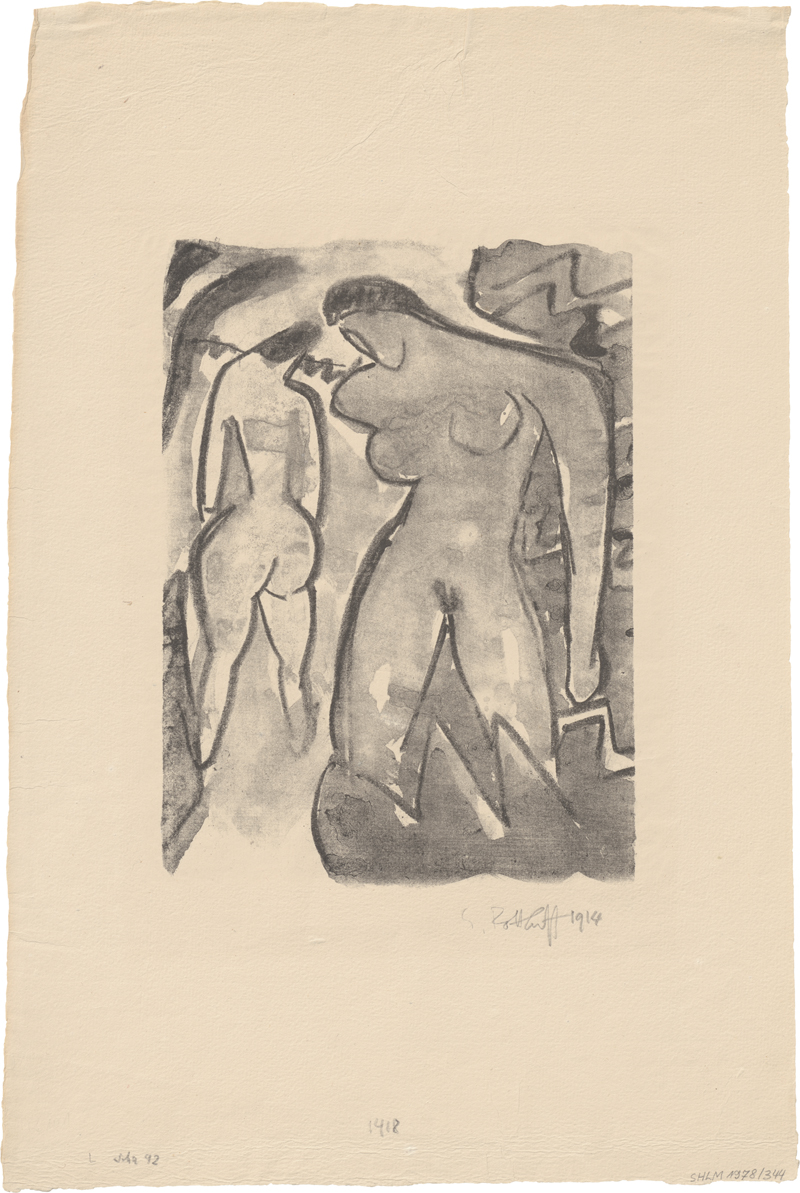 Lot 7050, Auction  127, Schmidt-Rottluff, Karl, Am Gebüsch