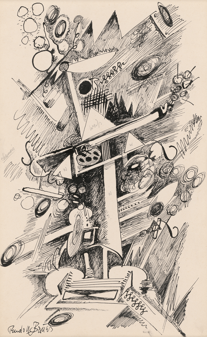 Lot 7096, Auction  127, Bauer, Rudolf, Abstrakte Komposition