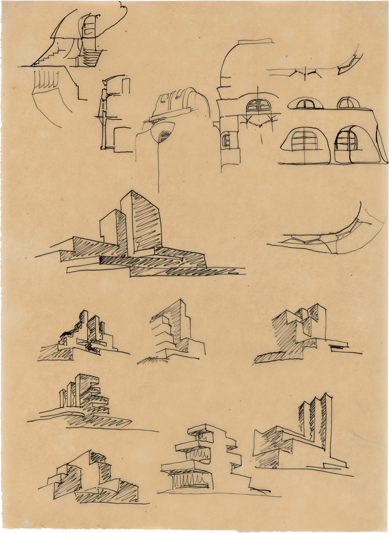 Lot 7097, Auction  127, Mendelsohn, Erich, Architekturentwürfe für verschiedene Projekte