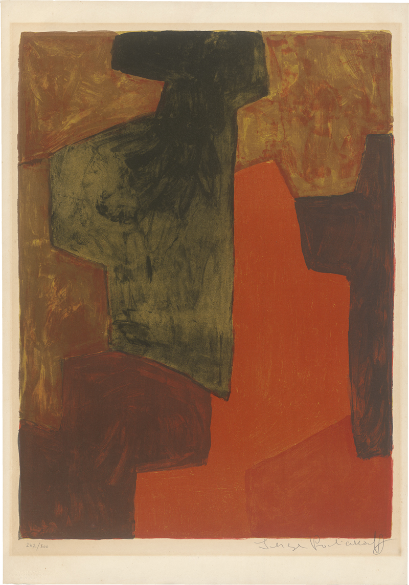 Lot 7153, Auction  127, Poliakoff, Serge, Composition orange et verte