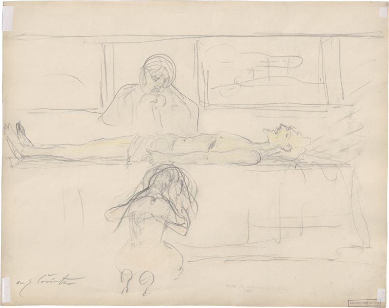 Lot 8018, Auction  127, Corinth, Lovis, Kompositionsstudie zu "Pietà" / Antike Szene