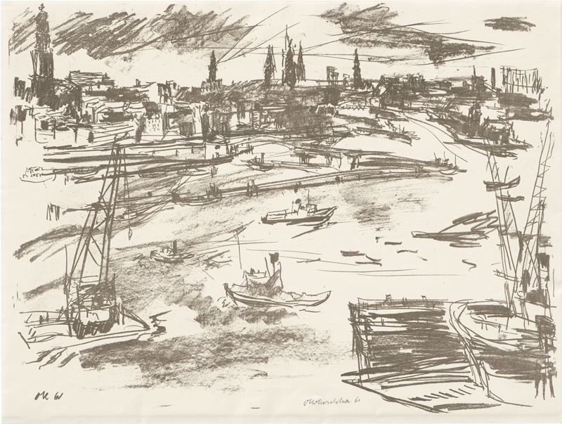Lot 8052, Auction  127, Kokoschka, Oskar, Hamburger Hafen