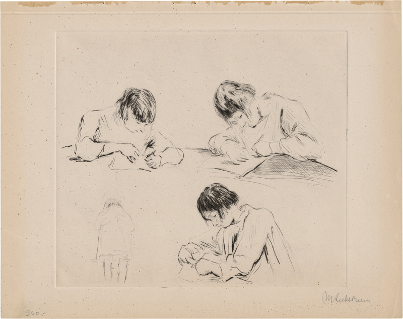 Lot 8071, Auction  127, Liebermann, Max, Kinderstudien