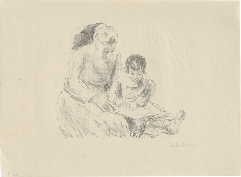 Lot 8073, Auction  127, Liebermann, Max, Wärterin mit Kind