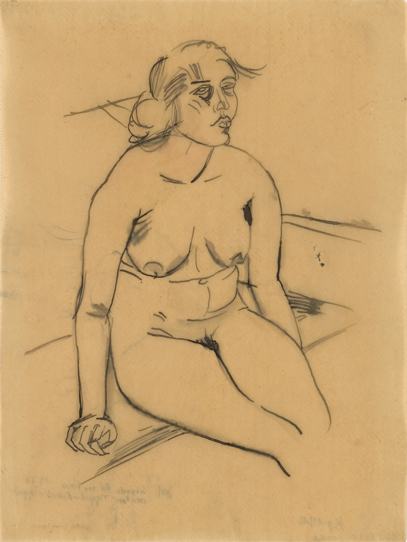 Lot 8119, Auction  127, Tappert, Georg, Sitzender Akt von vorne