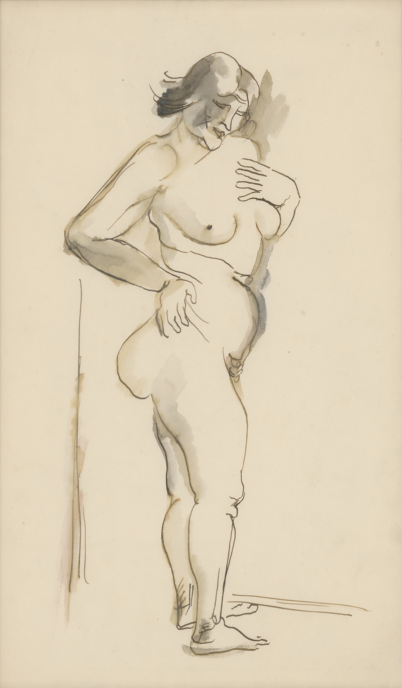 Lot 8120, Auction  127, Tappert, Georg, Stehender Akt