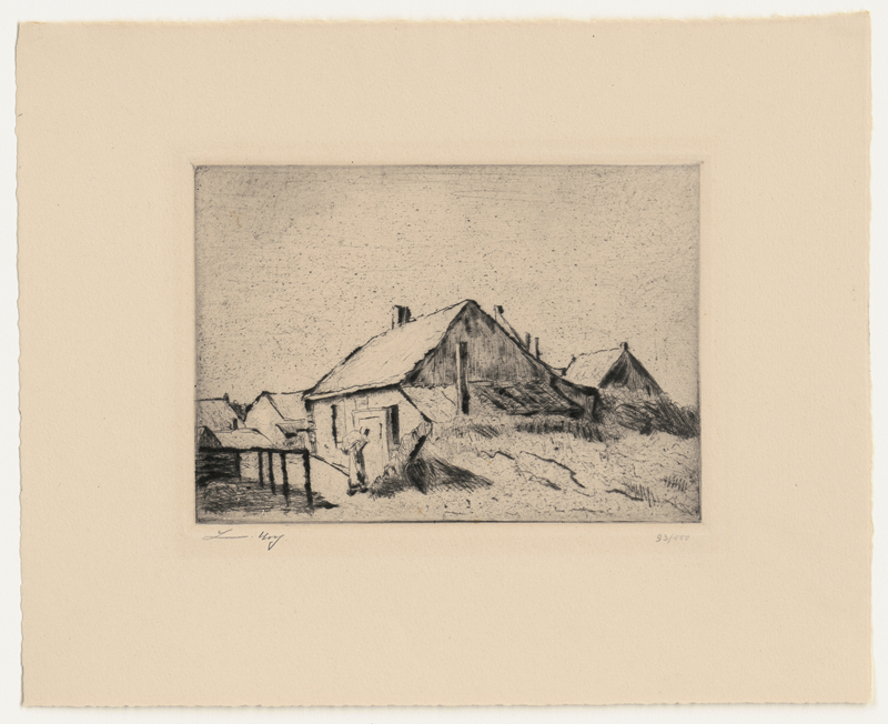 Lot 8123, Auction  127, Ury, Lesser, Holländische Fischerhütten