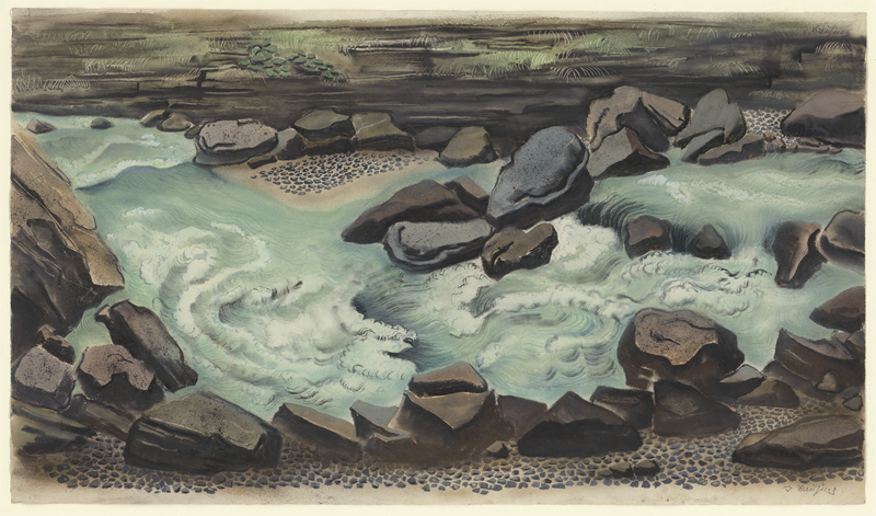 Lot 8181, Auction  127, Breusing, Ima, Steiniges Ufer