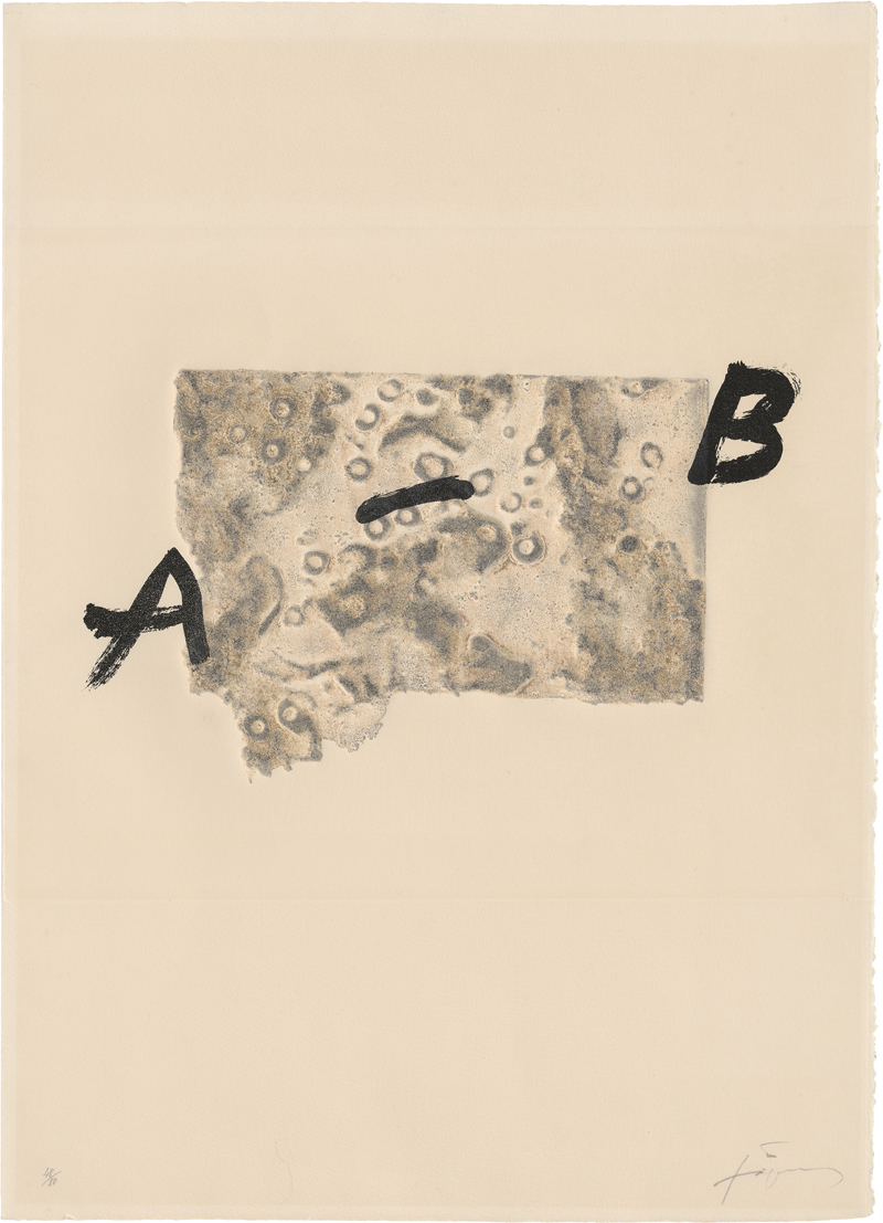 Lot 8294, Auction  127, Tàpies, Antoni, Amitié