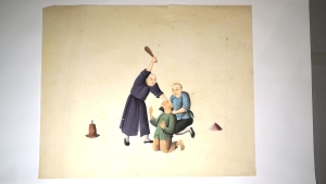 Los 559 - Foltermethoden - Folge von 18 chinesischen Gouachen mit Darstellungen von Straf- und Folterszenen - 3 - thumb