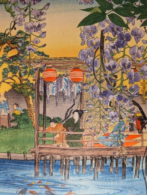 Los 586 - Ukiyo-e Blockbuch - Privat kompiliertes Album mit 43 japanischen Farbholzschnitten verschiedener Künstler und Schulen - 20 - thumb