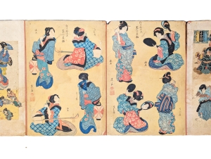 Los 587 - Ukiyo-e Blockbuch - Privat kompiliertes Sammelalbum mit 37 japanischen Farbholzschnitten - 11 - thumb