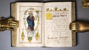 Los 1024 - Geistliches Gebeth Buch - Deutsche Handschrift auf Papier. Mit 12 ganzseitigen Miniaturen.  - 8 - thumb