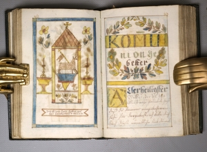 Los 1024 - Geistliches Gebeth Buch - Deutsche Handschrift auf Papier. Mit 12 ganzseitigen Miniaturen.  - 12 - thumb