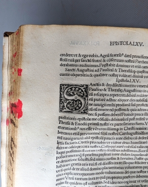 Los 1051 - Augustinus, Aurelius - Liber Epistolarum . Compluriusque sanctorum & illustrium virorum ad ipsium Augustinum rescribentium.  - 3 - thumb