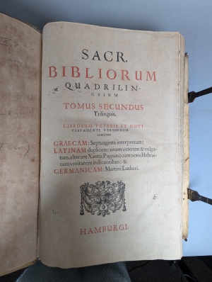 Los 1057 - Biblia polyglotta - Sacr. Bibliorum quadrilinguium - 3 - thumb