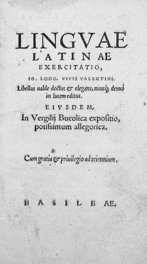 Los 1153 - Vives, Juan Luis - Linguae Latinae exercitatio + E, Tappe. Germanicorum adagiorum - 5 - thumb