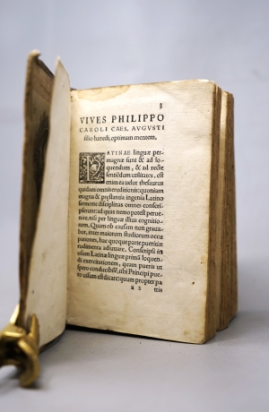 Los 1153 - Vives, Juan Luis - Linguae Latinae exercitatio + E, Tappe. Germanicorum adagiorum - 9 - thumb