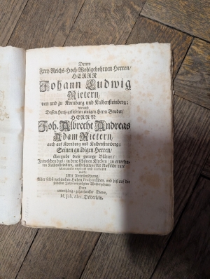 Los 1171 - Doederlein, Johann Alexander - Slavonisch-Russisches Heiligthum mitten in Teutschland - 5 - thumb