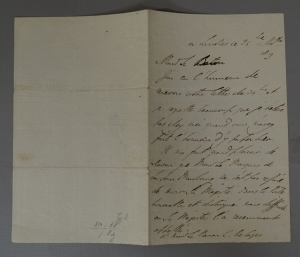 Los 2494 - Wellington, Arthur Wellesley Herzog von - Brief an einen Baron. London 1819 - 4 - thumb