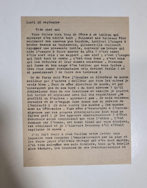 Los 2722 - Dubuffet, Jean - Brief an einen Freund - 1 - thumb