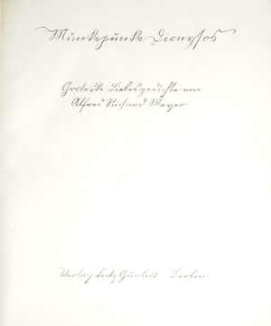 Los 3123 - Meyer, Alfred Richard und Grosz, George - Illustr. - Munkepunke Dionysos - 2 - thumb