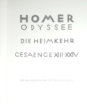 Los 3222 - Homer und Marcks, Gerhard - Odysse. Die Heimkehr - 2 - thumb