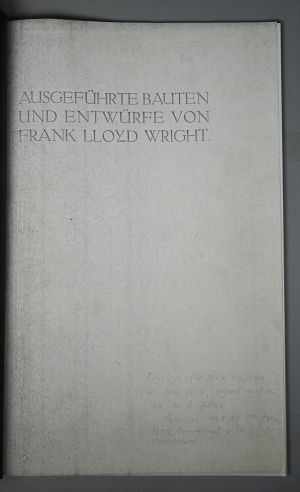 Los 3378 - Wright, Frank Lloyd - Ausgeführte Bauten und Entwürfe - 4 - thumb