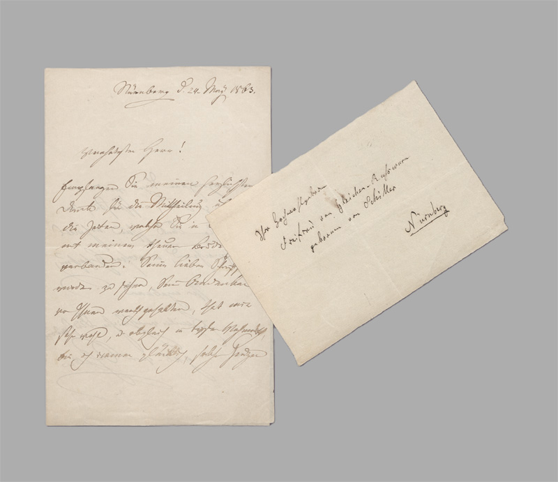 Lot 2411, Auction  128, Gleichen-Rußwurm, Emilie von, Brief an einen Oberstleutnant in Nürnberg.1863