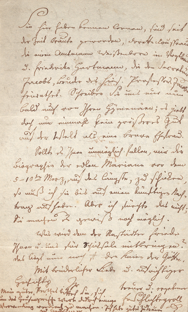 Lot 2414, Auction  128, Schlichtegroll, Friedrich von, Brief an einen "geliebten Freund". Gotha 1798