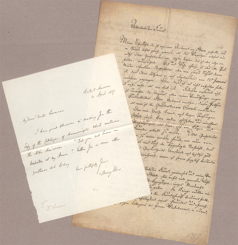 Lot 2439, Auction  128, Bibliographen und Bibliothekare, 10 Autographen. 1764-1884