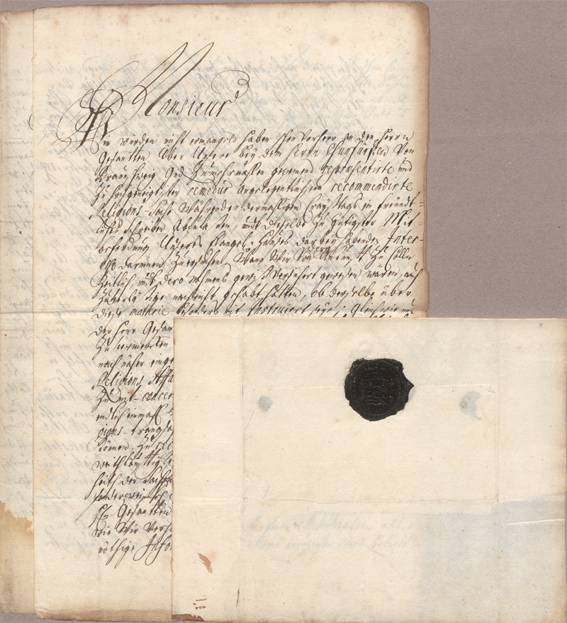 Lot 2481, Auction  128, Friedrich Wilhelm Adolph, Fürst von Nassau-Siegen, 2 Briefe an den Geheimen Rat des Herzogs von Braunschweig-Lüneburg. 1711